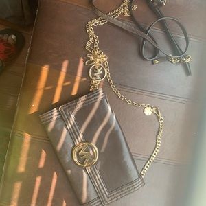 Authentic Michael Kors soft butter leather soft purse wallet rare